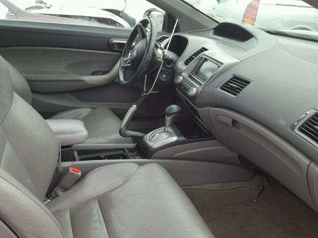 2HGFG12948H557851 - 2008 HONDA CIVIC EXL SILVER photo 5