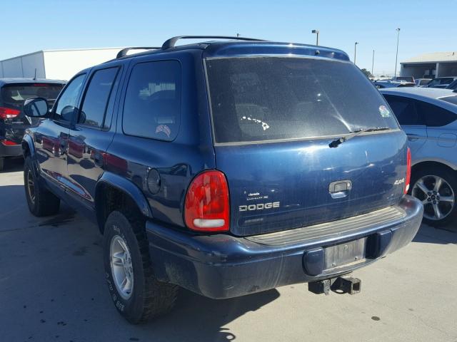 1B4HS28Z3XF684297 - 1999 DODGE DURANGO BLUE photo 3