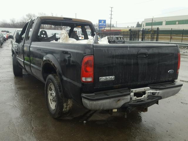 1FTWX30P85ED27079 - 2005 FORD F350 SRW S BLACK photo 3