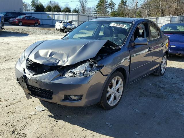 JM1BK32F981114333 - 2008 MAZDA 3 I GRAY photo 2