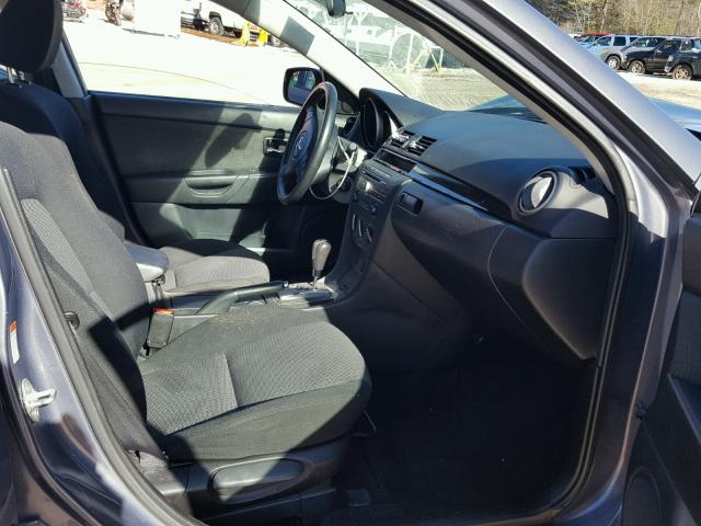 JM1BK32F981114333 - 2008 MAZDA 3 I GRAY photo 5