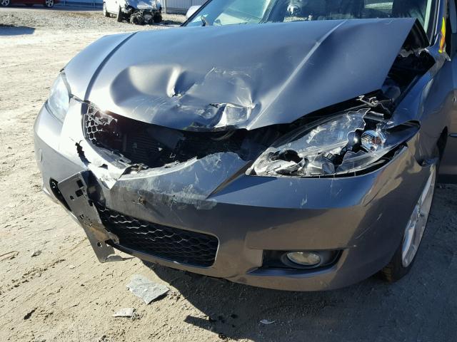 JM1BK32F981114333 - 2008 MAZDA 3 I GRAY photo 9