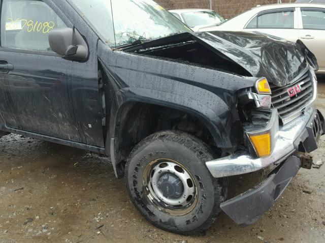 1GTDT148368246016 - 2006 GMC CANYON BLACK photo 9