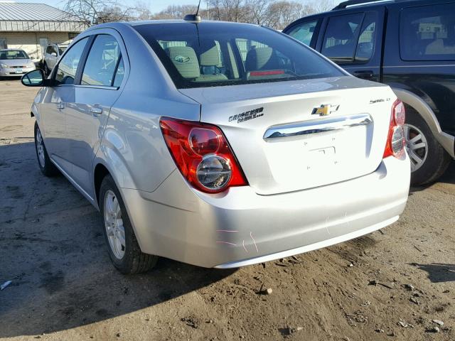 1G1JC5SH5F4123671 - 2015 CHEVROLET SONIC LT SILVER photo 3