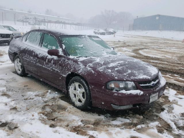 2G1WH52KX49374912 - 2004 CHEVROLET IMPALA LS MAROON photo 1