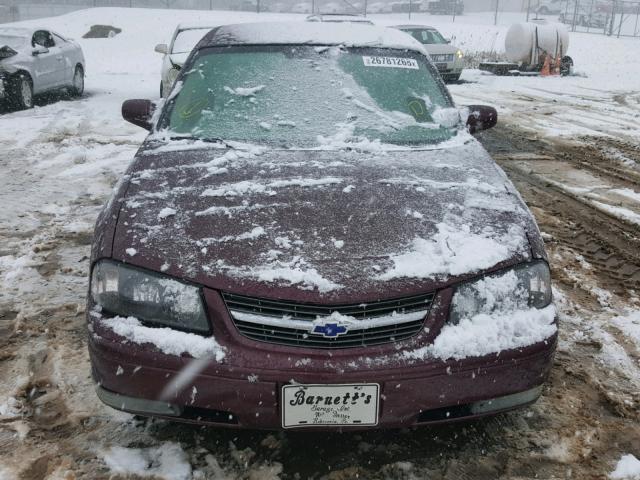 2G1WH52KX49374912 - 2004 CHEVROLET IMPALA LS MAROON photo 9