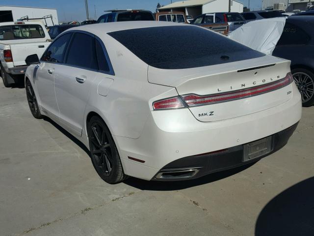 3LN6L2LU7FR601020 - 2015 LINCOLN MKZ HYBRID WHITE photo 3