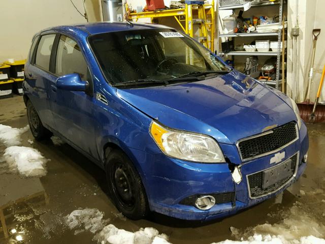 KL1TG6DE9AB114433 - 2010 CHEVROLET AVEO LT BLUE photo 1