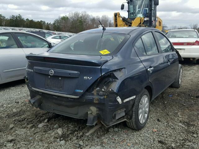 3N1CN7AP6FL941132 - 2015 NISSAN VERSA S BLUE photo 4