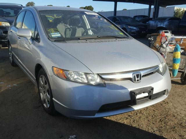 1HGFA16577L085140 - 2007 HONDA CIVIC LX SILVER photo 1