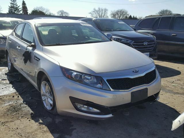 KNAGM4A70D5327087 - 2013 KIA OPTIMA LX SILVER photo 1