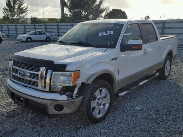 1FTFW1CV2AFB26090 - 2010 FORD F150 SUPER WHITE photo 2