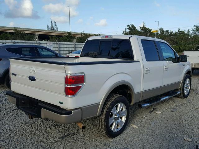 1FTFW1CV2AFB26090 - 2010 FORD F150 SUPER WHITE photo 4