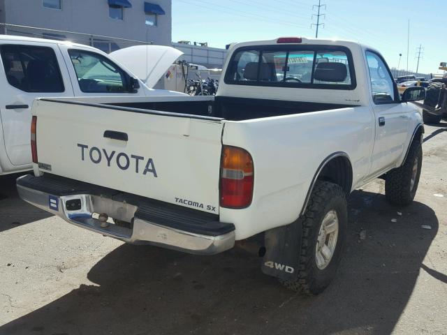 4TAPM62N6VZ322705 - 1997 TOYOTA TACOMA WHITE photo 4