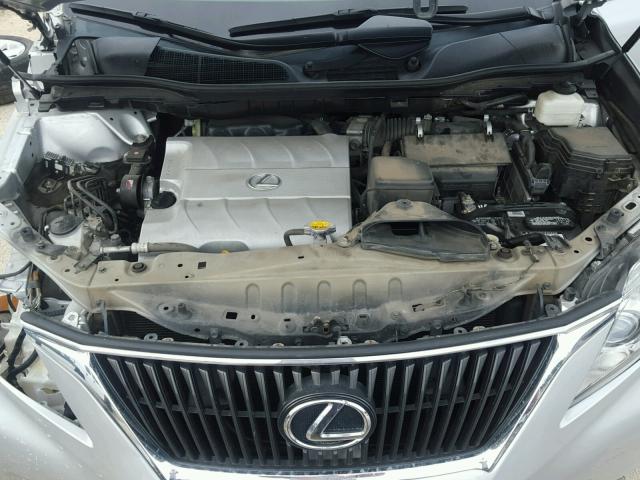 2T2ZK1BA5BC053682 - 2011 LEXUS RX 350 SILVER photo 7