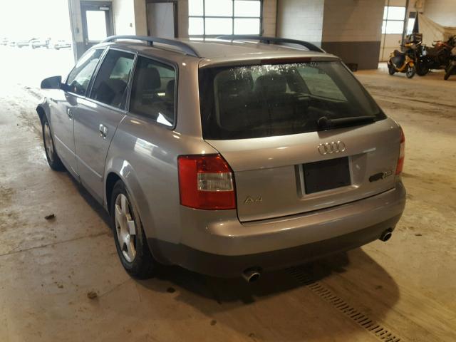 WAUVC68E72A286407 - 2002 AUDI A4 1.8T AV SILVER photo 3