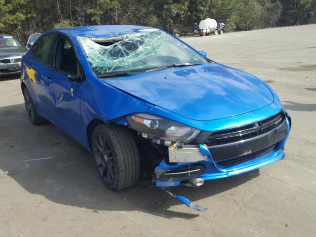 1C3CDFAA7GD684516 - 2016 DODGE DART SE BLUE photo 1