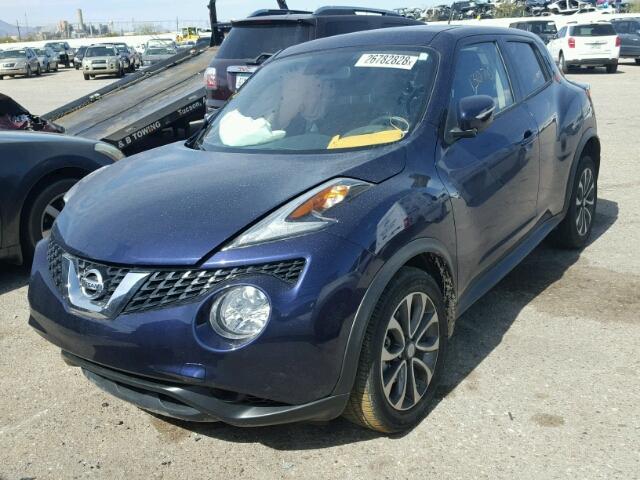 JN8AF5MR2HT700884 - 2017 NISSAN JUKE S BLUE photo 2