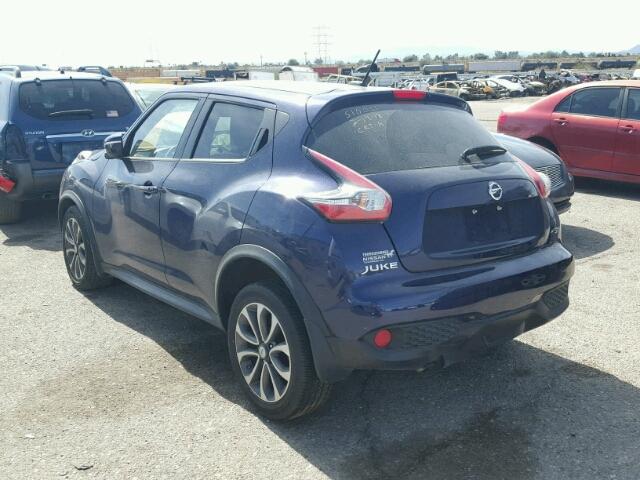 JN8AF5MR2HT700884 - 2017 NISSAN JUKE S BLUE photo 3