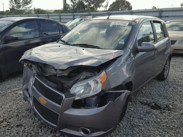 KL1TG6DE7BB265918 - 2011 CHEVROLET AVEO LT GRAY photo 2