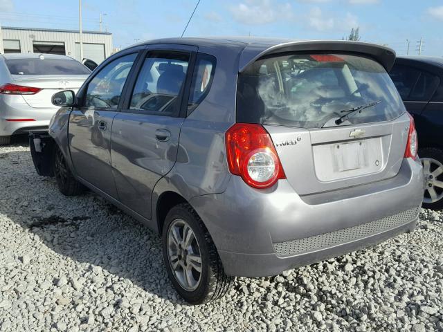 KL1TG6DE7BB265918 - 2011 CHEVROLET AVEO LT GRAY photo 3