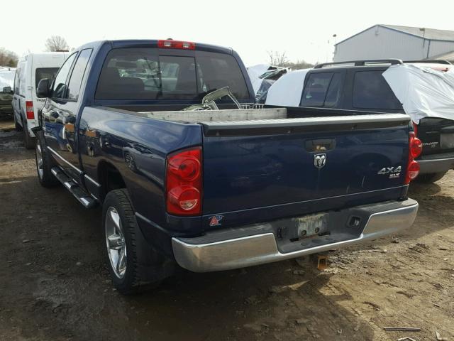 1D7HU18278J174162 - 2008 DODGE RAM 1500 S BLUE photo 3