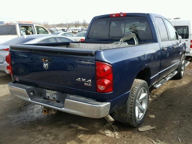 1D7HU18278J174162 - 2008 DODGE RAM 1500 S BLUE photo 4