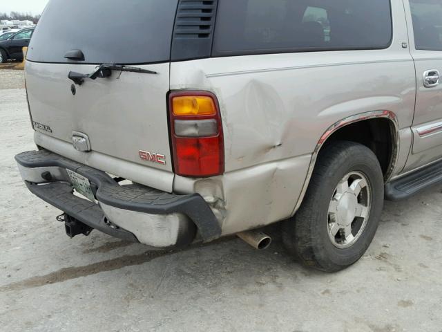 3GKEC16ZX5G234419 - 2005 GMC YUKON XL C BEIGE photo 9