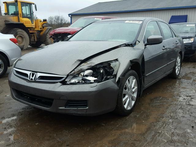 1HGCM66526A000884 - 2006 HONDA ACCORD EX GRAY photo 2