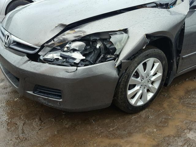 1HGCM66526A000884 - 2006 HONDA ACCORD EX GRAY photo 9