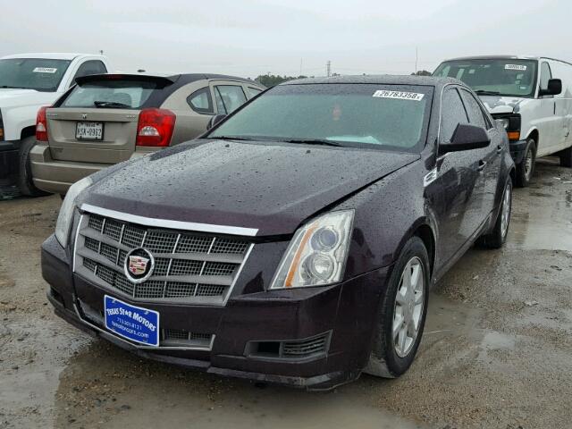 1G6DF577380206475 - 2008 CADILLAC CTS PURPLE photo 2