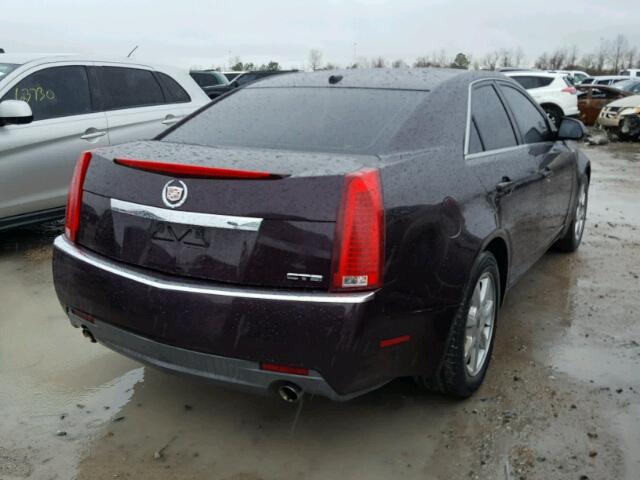 1G6DF577380206475 - 2008 CADILLAC CTS PURPLE photo 4