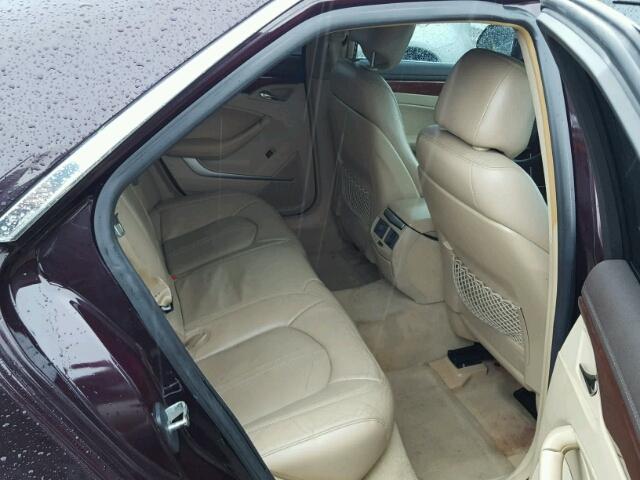 1G6DF577380206475 - 2008 CADILLAC CTS PURPLE photo 6