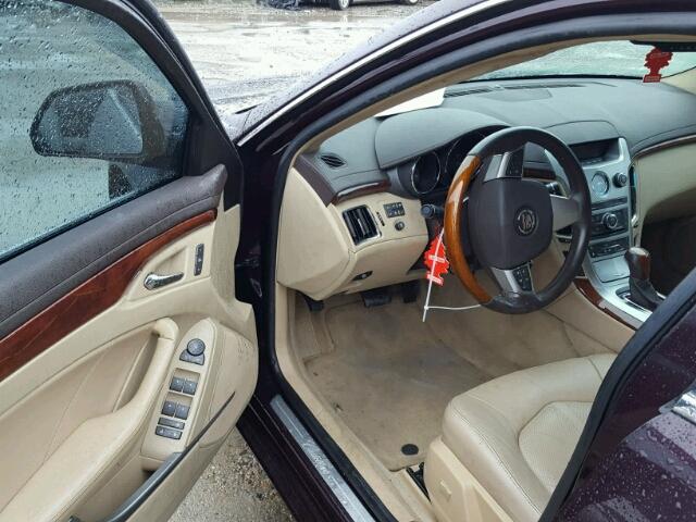 1G6DF577380206475 - 2008 CADILLAC CTS PURPLE photo 9