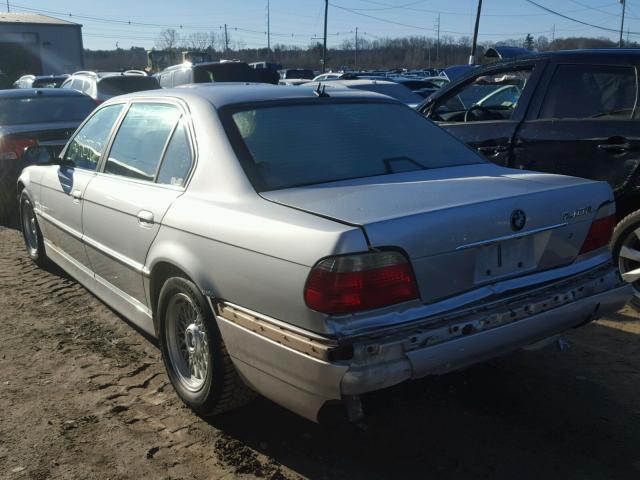 WBAGH83421DP32772 - 2001 BMW 740 IL SILVER photo 3