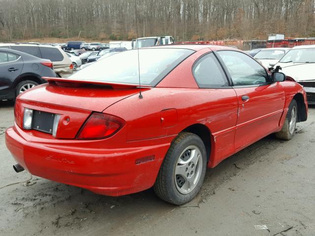 1G2JB12F047215983 - 2004 PONTIAC SUNFIRE RED photo 4