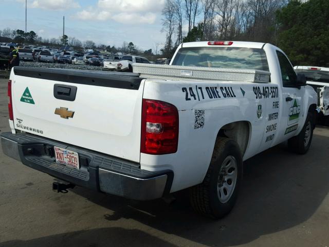 1GCEC14X97Z599514 - 2007 CHEVROLET SILVERADO WHITE photo 4