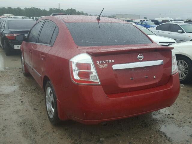 3N1AB6AP0CL709258 - 2012 NISSAN SENTRA 2.0 RED photo 3