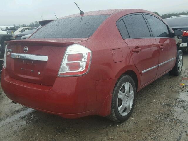 3N1AB6AP0CL709258 - 2012 NISSAN SENTRA 2.0 RED photo 4