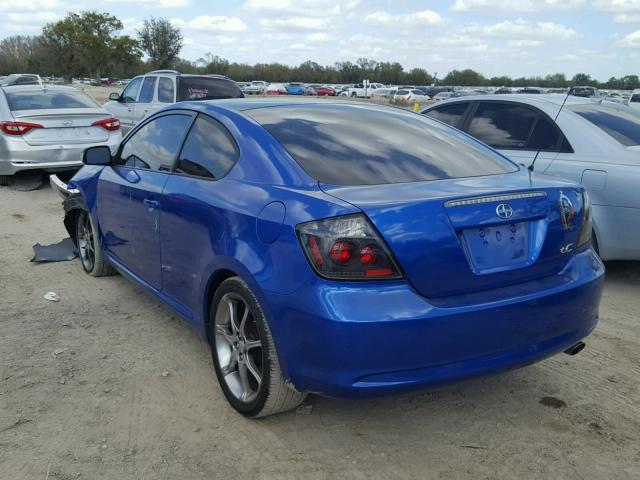 JTKDE167X60140037 - 2006 TOYOTA SCION TC BLUE photo 3