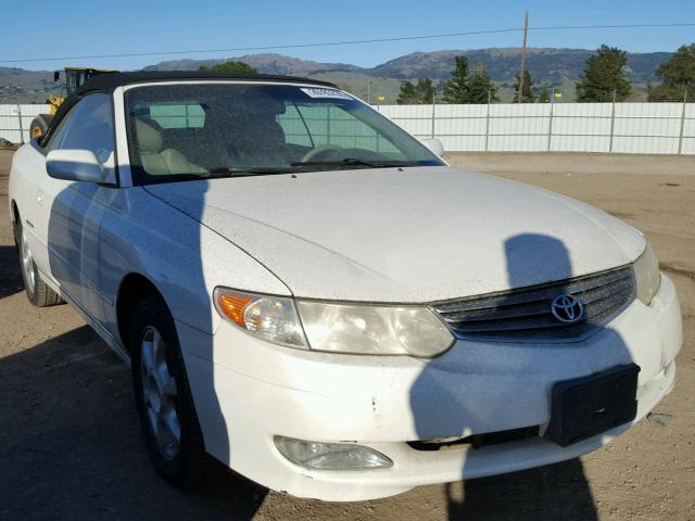 2T1FF28P32C564658 - 2002 TOYOTA CAMRY SOLA WHITE photo 1