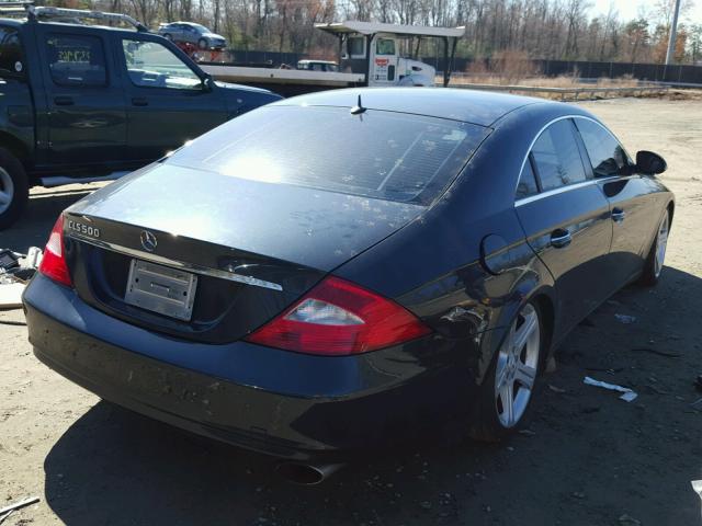 WDDDJ75X36A055709 - 2006 MERCEDES-BENZ CLS 500C BLUE photo 4