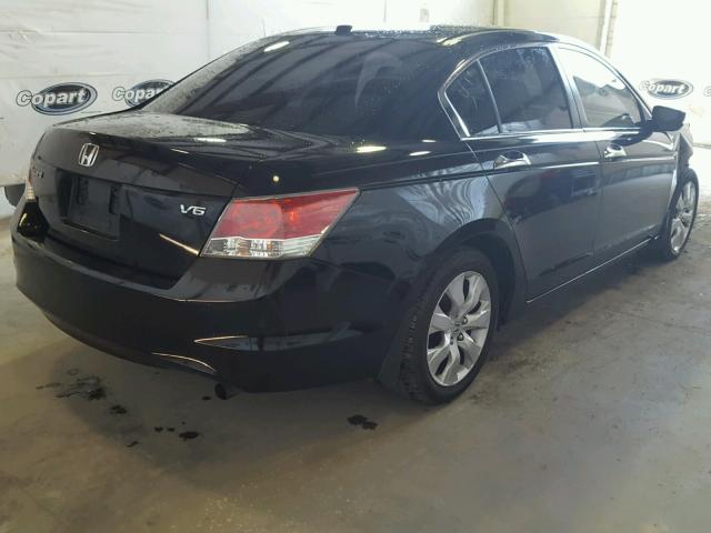 1HGCP36839A005239 - 2009 HONDA ACCORD EXL BLACK photo 4