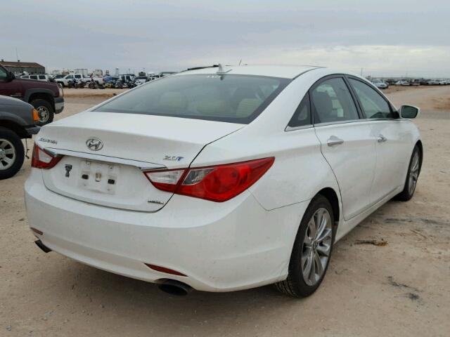 5NPEC4AB2BH264881 - 2011 HYUNDAI SONATA SE WHITE photo 4