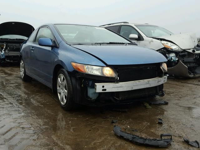 2HGFG11636H558851 - 2006 HONDA CIVIC LX BLUE photo 1