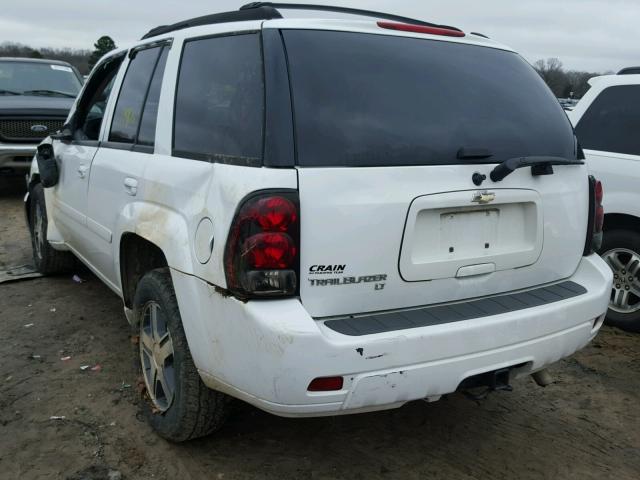 1GNDS13S072255459 - 2007 CHEVROLET TRAILBLAZE WHITE photo 3