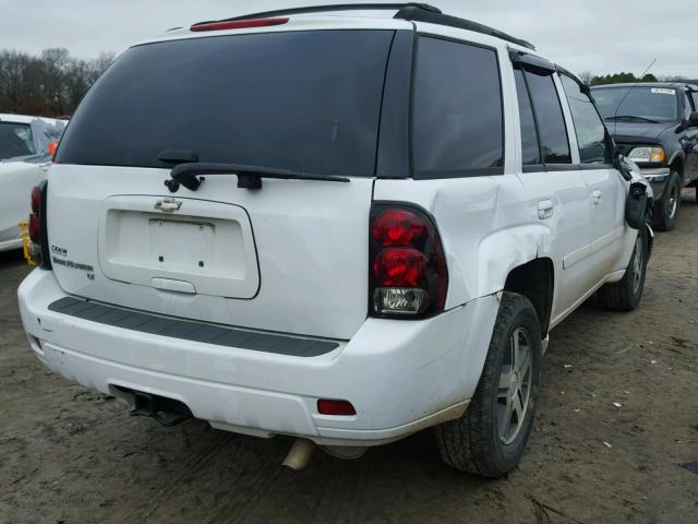 1GNDS13S072255459 - 2007 CHEVROLET TRAILBLAZE WHITE photo 4