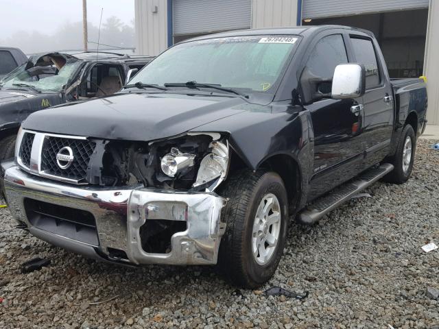 1N6AA07A54N529269 - 2004 NISSAN TITAN XE BLACK photo 2