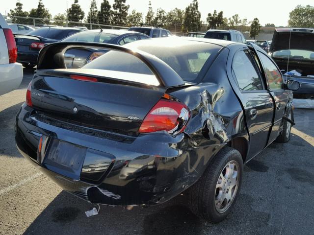 1B3ES56C53D201146 - 2003 DODGE NEON SXT BLACK photo 4