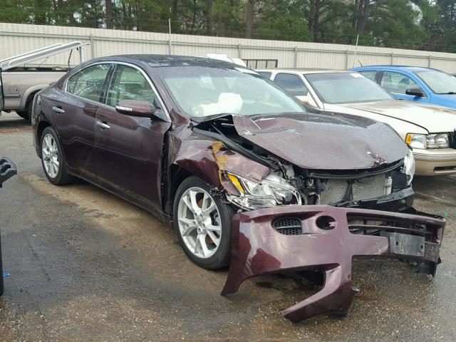 1N4AA5AP3EC440834 - 2014 NISSAN MAXIMA S MAROON photo 1